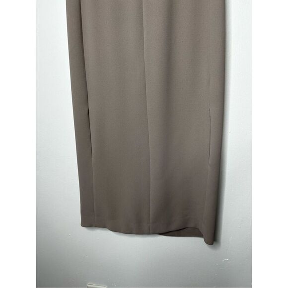 Vince Crepe Shift Dress in Tan Size 0 Professional Business Clean Girl Neutral - Picture 6 of 12